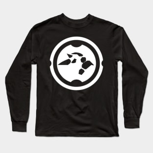 RhyQuinn Logo White Long Sleeve T-Shirt